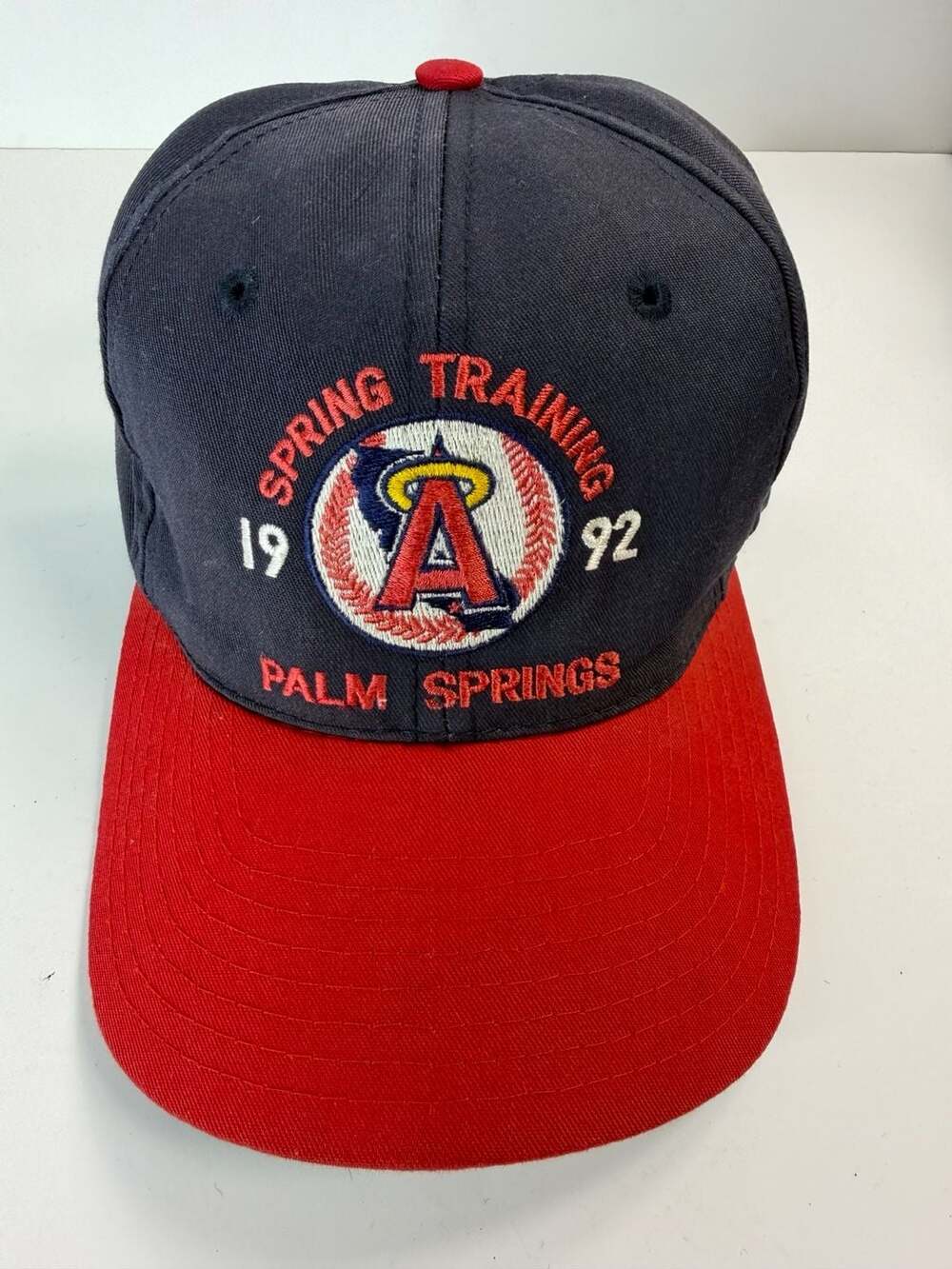 Vintage 1992 California Angels Spring Training Palm Springs Snapback Hat